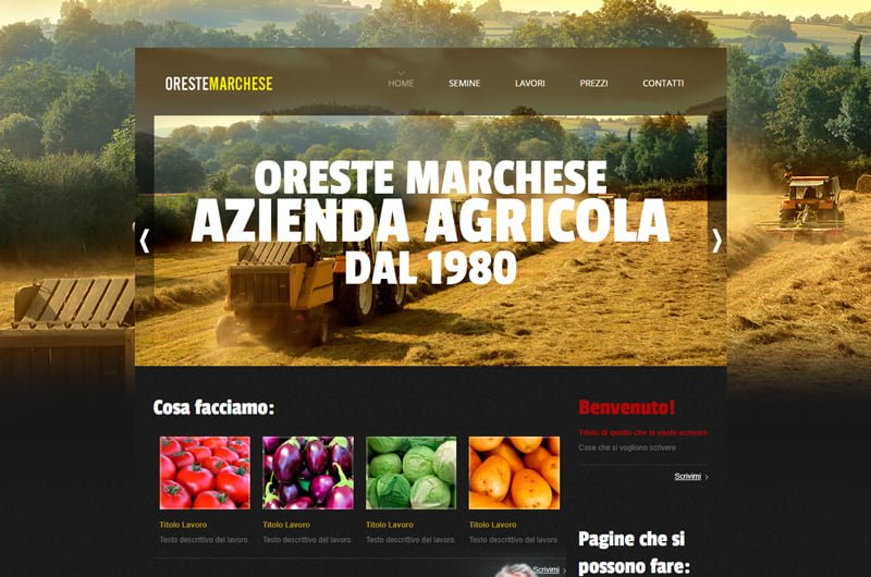 sito azienda agricola siti internet Juri Web Design Venezia Veneto